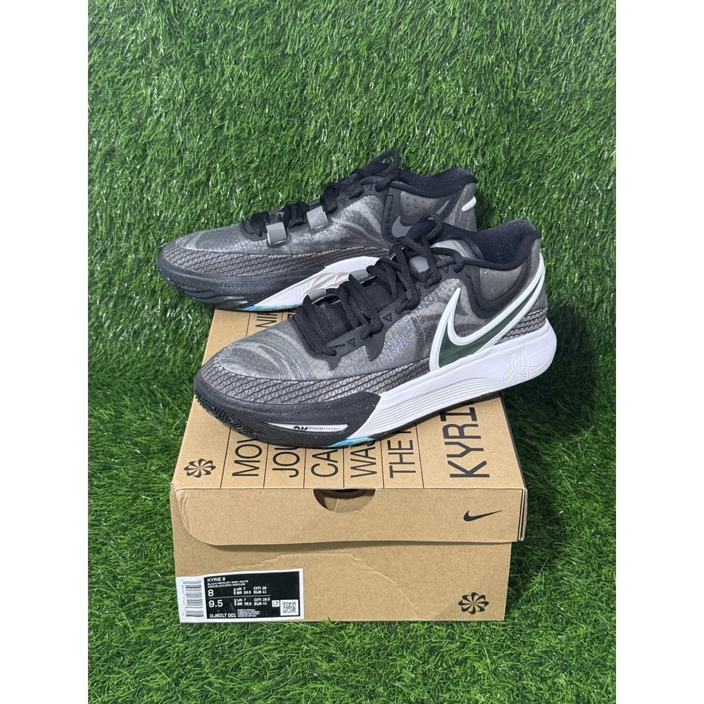 Nike Kyrie 8 Orca DJ6017-001 Men's Size 8 Black Grey White Basketball Shoes NIB